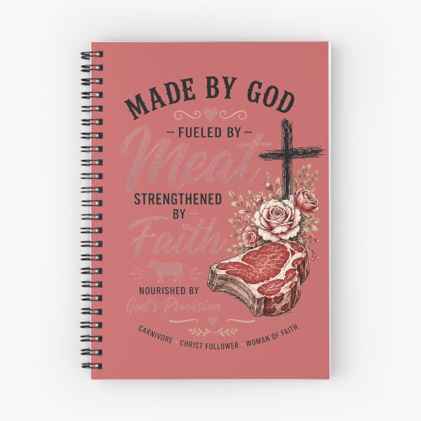 Item preview, MADE BY GOD FULFILLED BY MEAT STENGTHENED BY FAITH designed and sold by CarnivoreGifts.