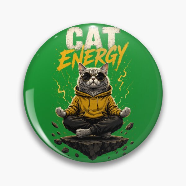 Item preview, CAT ENERGY — UNLEASH YOUR INNER POWER designed and sold by LowBatteryStudio ⭐.