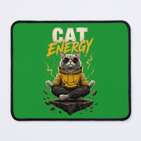 Item preview, CAT ENERGY — UNLEASH YOUR INNER POWER designed and sold by LowBatteryStudio ⭐.