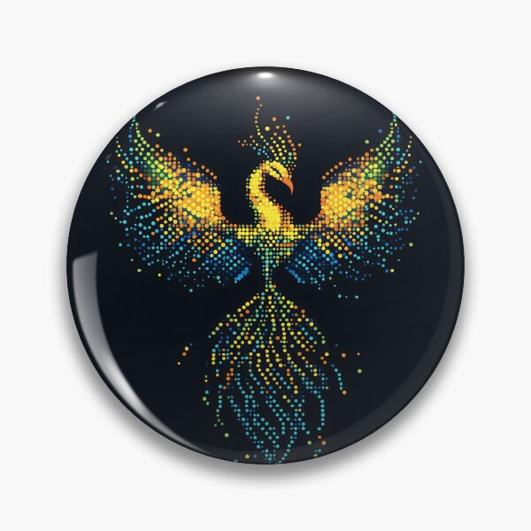 Item preview, Neon Pixel Phoenix designed and sold by ClubVacay.
