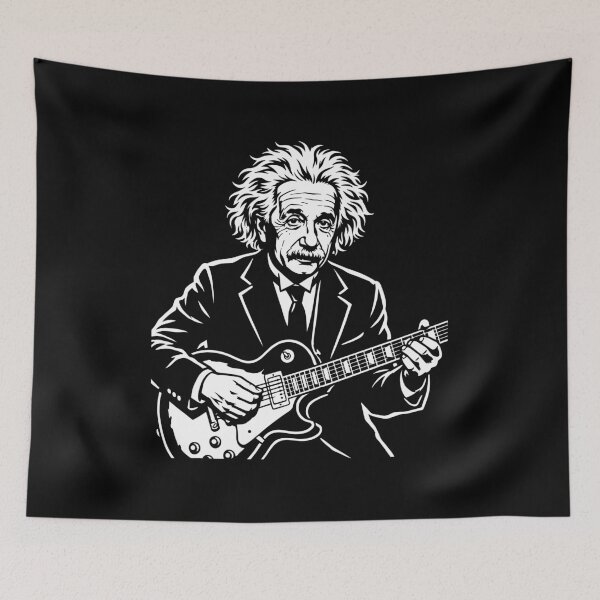 Item preview, Albert Einstein Guitarist Genius Physicist Science Music designed and sold by Doodleoub.