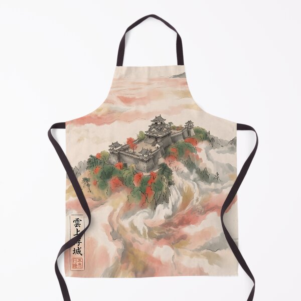 Item preview, Sumi-e Floating Sky Castle Sea of Clouds designed and sold by conohitoAI-ArtGallery.
