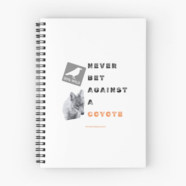 Item preview, 30 Wild Never Bet Against a Coyote Mugshot  designed and sold by WildsPodcast.