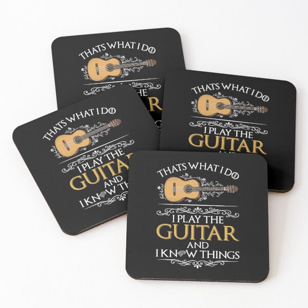 Item preview, Thats What I Do I Play The Guitar And I Know Things Guitar Player Musician designed and sold by Doodleoub.