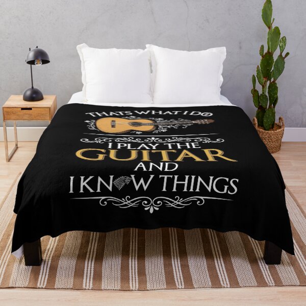 Item preview, Thats What I Do I Play The Guitar And I Know Things Guitar Player Musician designed and sold by Doodleoub.