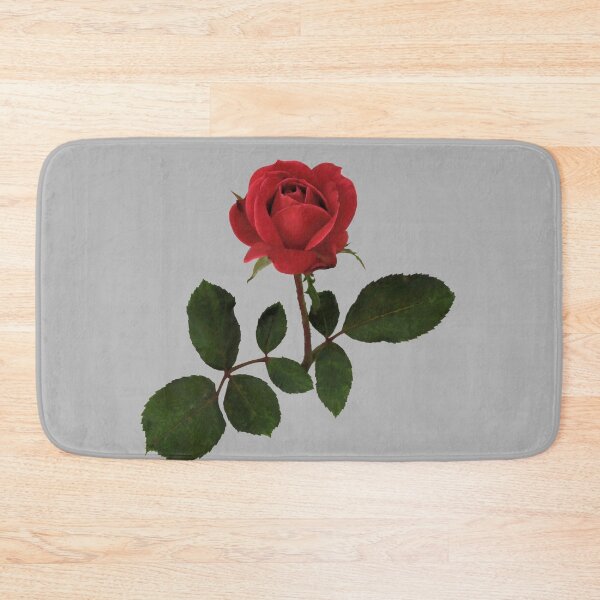 Item preview, Beautiful Red Rose with Green Leaves designed and sold by darksteel101.