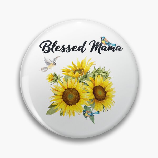 Item preview, Blessed Mama with Sunflowers & Birds designed and sold by JeweledDesigns.