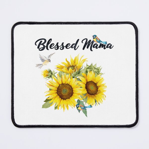 Item preview, Blessed Mama with Sunflowers & Birds designed and sold by JeweledDesigns.