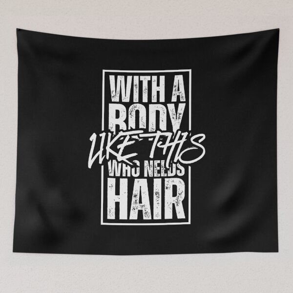 Item preview, With A Body Like This Who Needs Hair Funny Fathers Day Bald Dad designed and sold by Dondonmart.