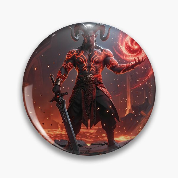 Item preview, Demon King Fiery Throne Dark Fantasy designed and sold by GalleryBrisArt.