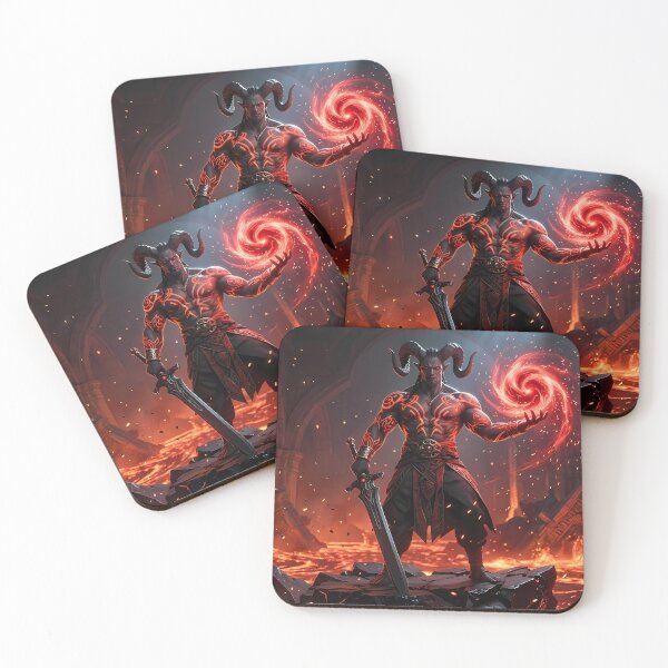 Item preview, Demon King Fiery Throne Dark Fantasy designed and sold by GalleryBrisArt.