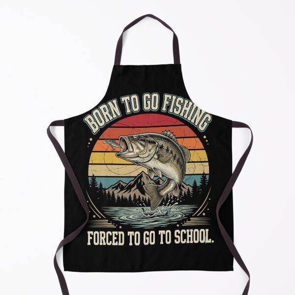 Item preview, Born To Go Fishing Forced To Go To School Funny Angler Fisherman Student designed and sold by Doodleoub.