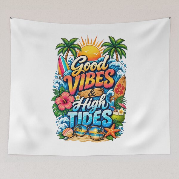 Item preview, Good Vibes High Tides designed and sold by Marlaq fashion .