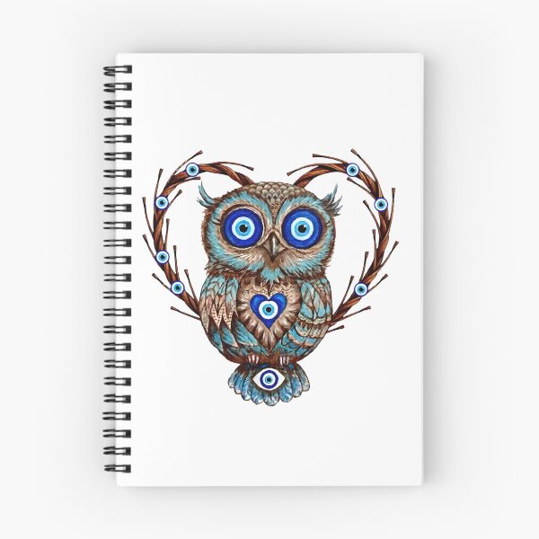 Item preview, Evil Eye Owl Protection Amulet designed and sold by WhiteLightPrint.
