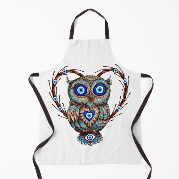 Item preview, Evil Eye Owl Protection Amulet designed and sold by WhiteLightPrint.