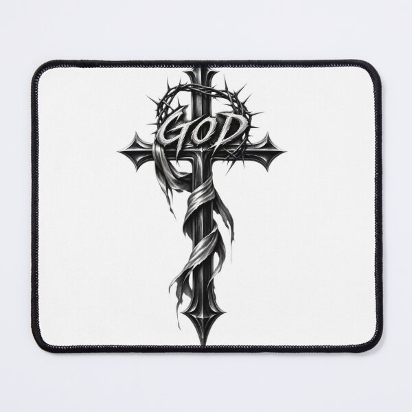 Item preview, Beautiful cross design with god inscription designed and sold by DesignerrGood777.