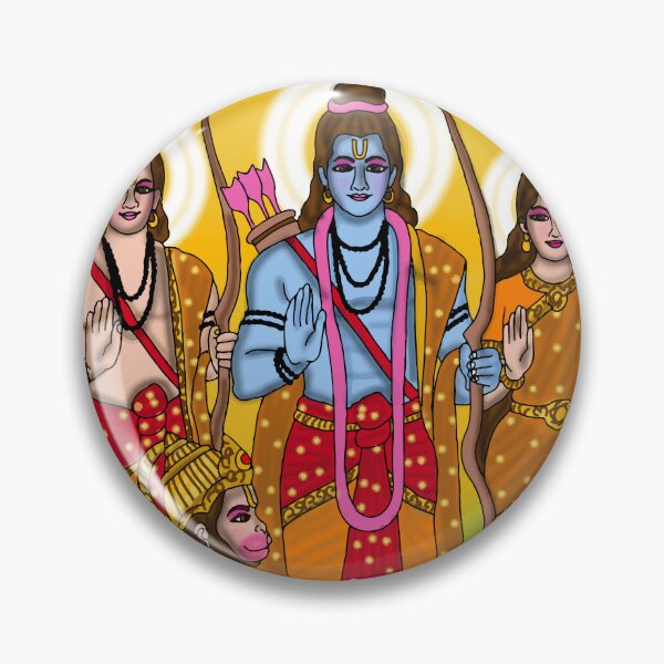 Item preview, Lord Ram Artwork | Divine Rama Hindu God Digital Art & Devotional Illustration designed and sold by Harshit_Digital_Arts.
