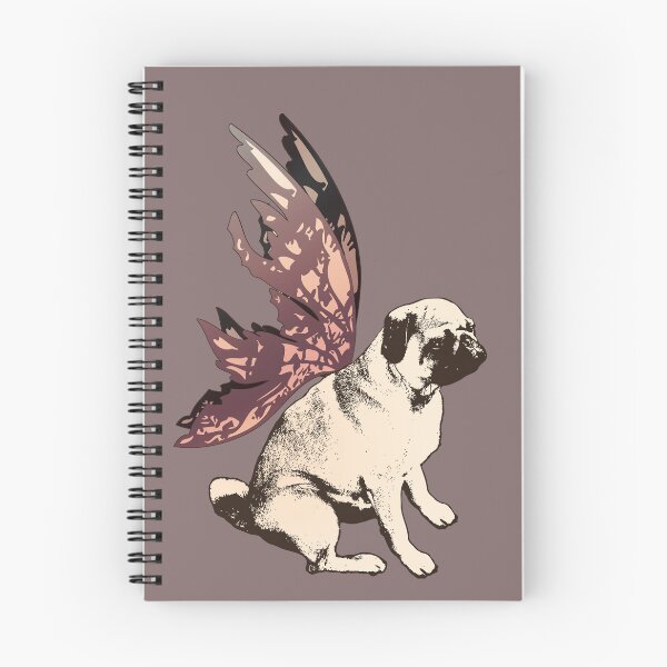 Item preview, Pug Fairy Life - Sepia-Toned Pug With Butterfly Wings designed and sold by LittleMissTyne.