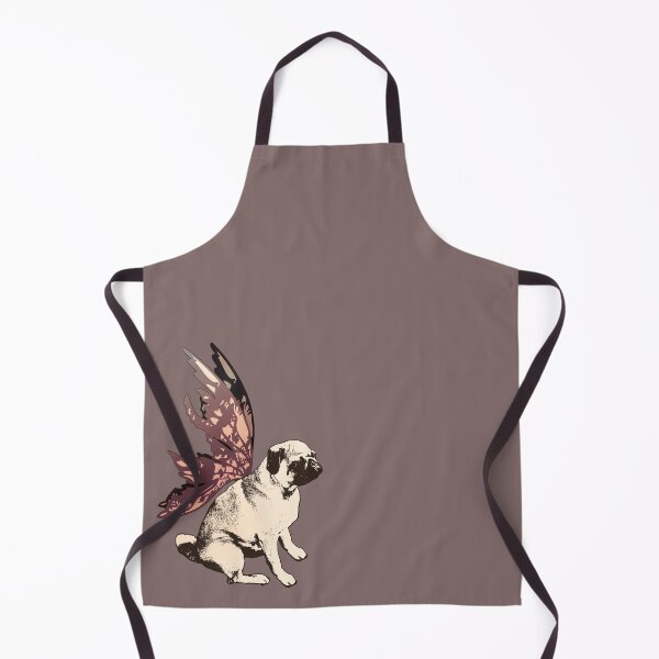 Item preview, Pug Fairy Life - Sepia-Toned Pug With Butterfly Wings designed and sold by LittleMissTyne.