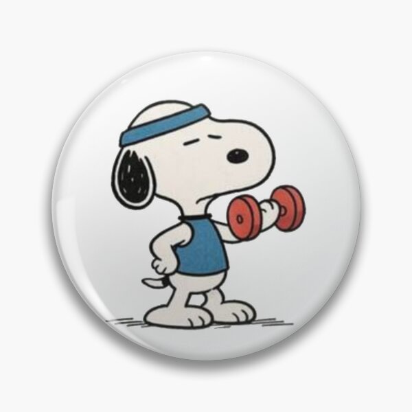 Item preview, Funny Retro Peanuts Snoopy Gym Weightlifting  designed and sold by Gbriel3.