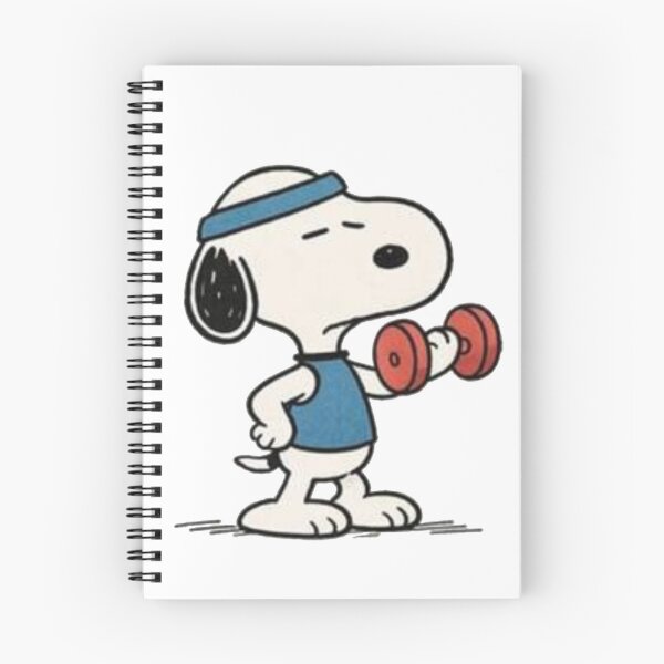 Item preview, Funny Retro Peanuts Snoopy Gym Weightlifting  designed and sold by Gbriel3.
