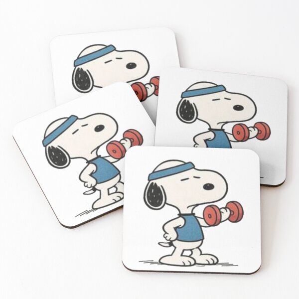 Item preview, Funny Retro Peanuts Snoopy Gym Weightlifting  designed and sold by Gbriel3.