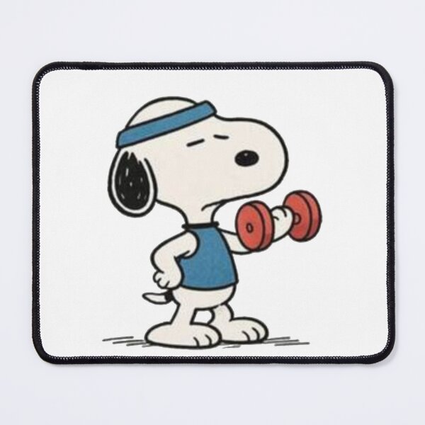 Item preview, Funny Retro Peanuts Snoopy Gym Weightlifting designed and sold by Gbriel3.