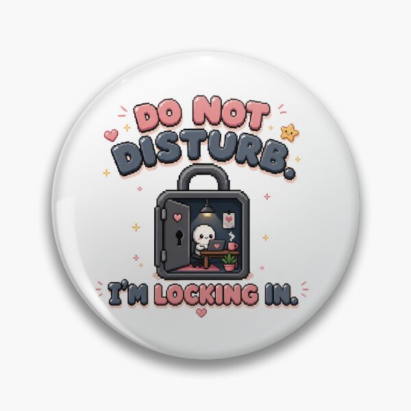 Item preview, DO NOT DISTURB. I’M LOCKING IN. designed and sold by BRIGHT BITS BOUTIQUE.