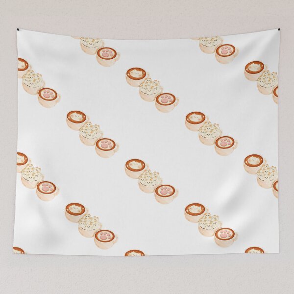 Item preview, ねこカフェタイム – Kawaii Cat Latte & Cozy Coffee  designed and sold by Valiabeth.