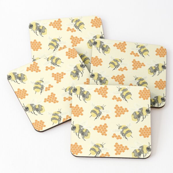 Item preview, Bees and Combs Watercolor Pattern designed and sold by jshuphotography.