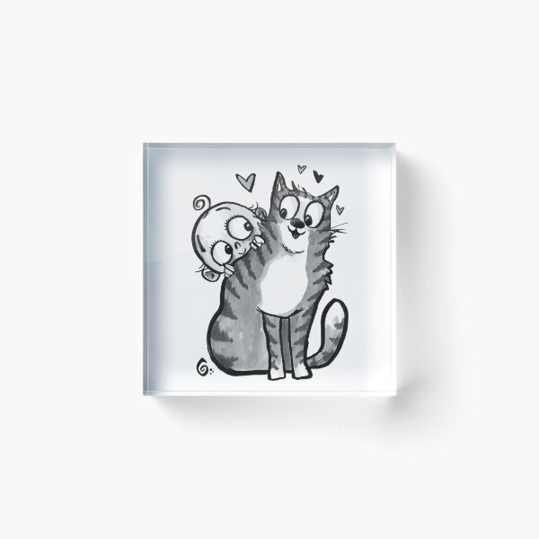 Item preview, Baby Meets Cat designed and sold by Grasdal.