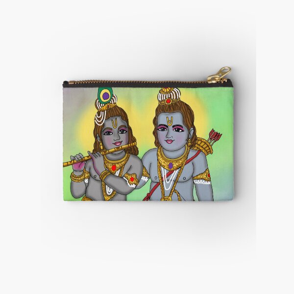 Item preview, Lord Rama & Krishna Artwork | Divine Hindu Gods Digital Art Illustration designed and sold by Harshit_Digital_Arts.