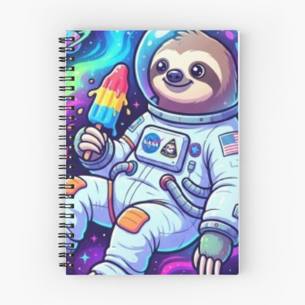 Item preview, Cute Space Sloth Astronaut Eating Popsicle Art designed and sold by DailySparks.