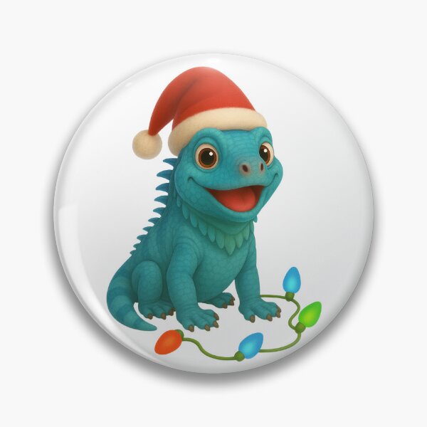 Item preview, Christmas Blue Iguana designed and sold by Sillytoe.