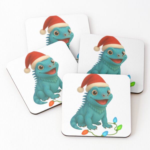 Item preview, Christmas Blue Iguana designed and sold by Sillytoe.