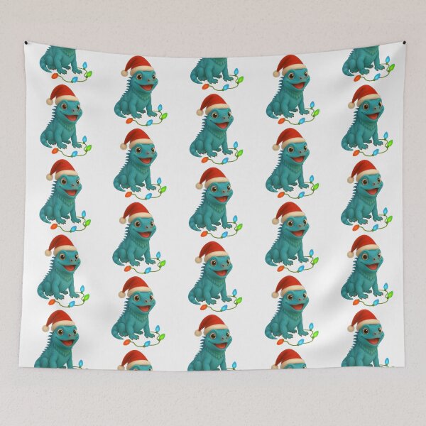 Item preview, Christmas Blue Iguana designed and sold by Sillytoe.