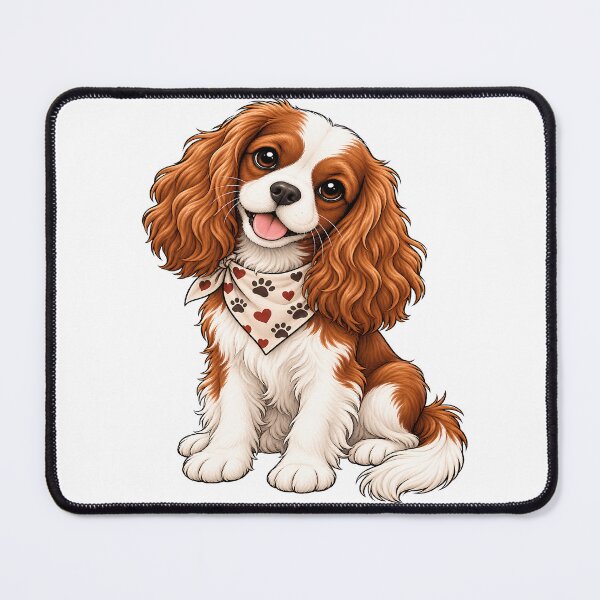 Item preview, Best Friend Forever | Cute Cavalier King Charles Spaniel Cartoon | Dog Lover Gift designed and sold by Moh-nd-Eg.