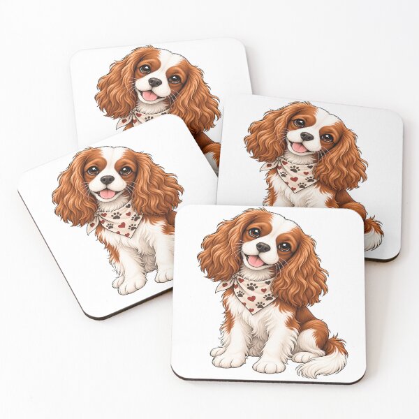 Item preview, Best Friend Forever | Cute Cavalier King Charles Spaniel Cartoon | Dog Lover Gift designed and sold by Moh-nd-Eg.