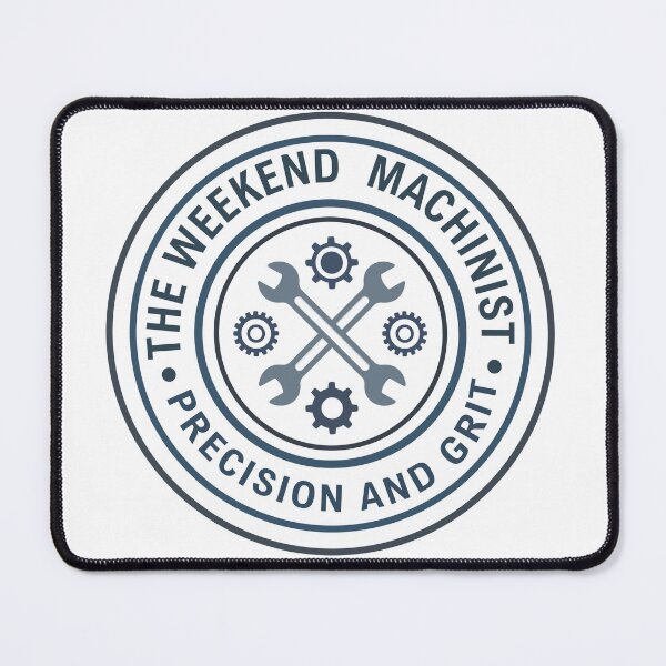 Item preview, The Weekend Machinist: Precision and Grit - Mechanic & Hobbyist Badge designed and sold by Ned_Studio.