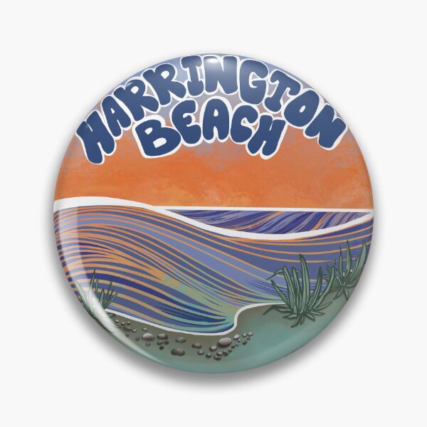 Item preview, Harrington Beach, Sunset on Lake Michigan, Wisconsin Illustration designed and sold by Art of Camping Now.