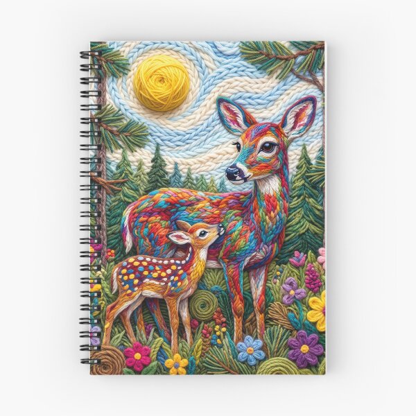 Item preview, Yarn Deer and Her Yarn Fawn in the Forest designed and sold by Tridentulus.