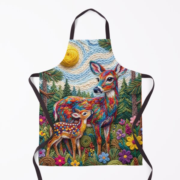 Item preview, Yarn Deer and Her Yarn Fawn in the Forest designed and sold by Tridentulus.