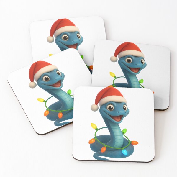 Item preview, Christmas Blue Racer Snake designed and sold by Sillytoe.