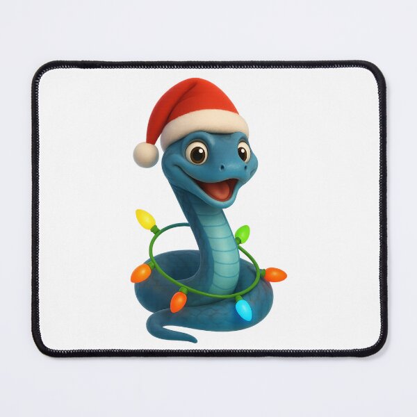 Item preview, Christmas Blue Racer Snake designed and sold by Sillytoe.