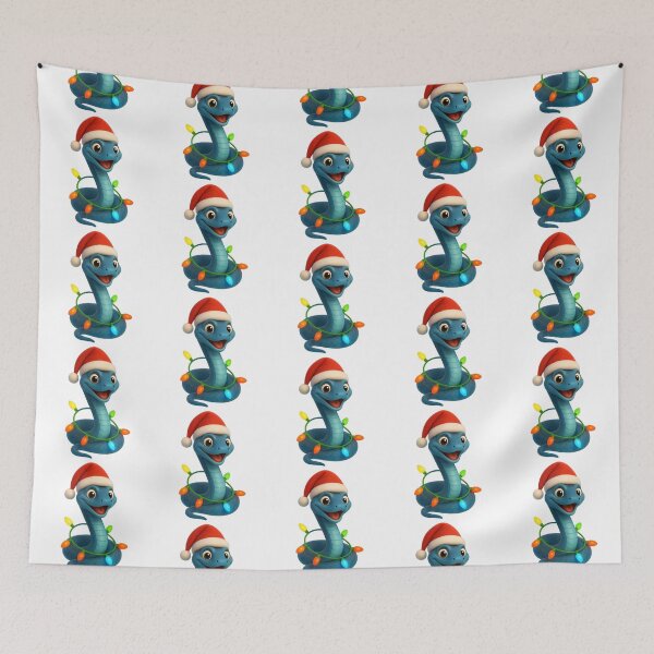 Item preview, Christmas Blue Racer Snake designed and sold by Sillytoe.