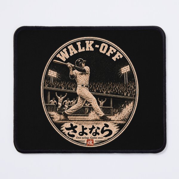 Item preview, Japanese Sayonara Home Run Vintage Baseball Badge designed and sold by Locker39.