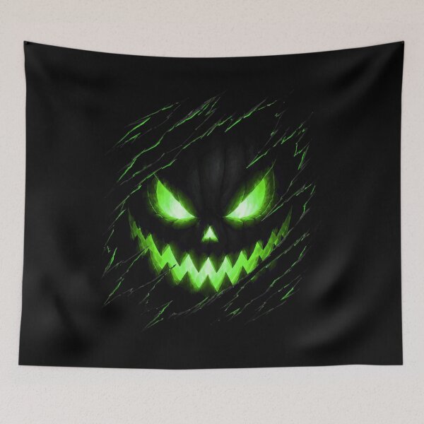Item preview, Spooky Halloween Jack-O-Lantern Ripped Design designed and sold by APEStudio.