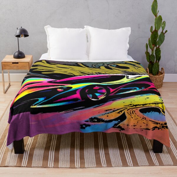 Item preview, Neon Light Burst Supercar - Organic Abstract Racing Art designed and sold by Nexus Space.