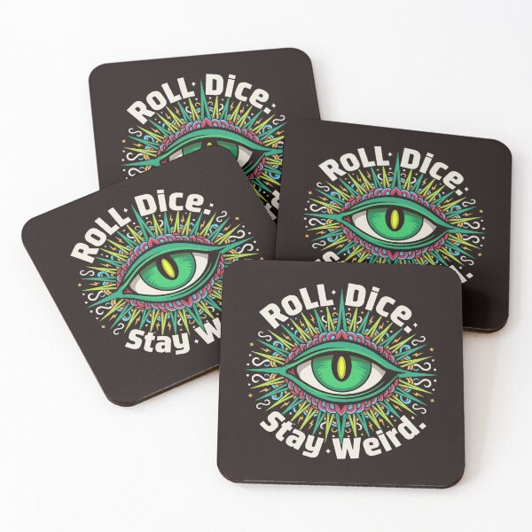 Item preview, Roll Dice Stay Weird Mystic Eye Psychedelic Design designed and sold by AsgerVinter.