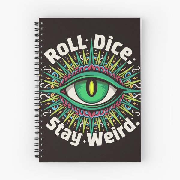 Item preview, Roll Dice Stay Weird Mystic Eye Psychedelic Design designed and sold by AsgerVinter.